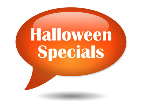 “HALLOWEEN SPECIALS” Speech Bubble Icon (Happy Special Offers)