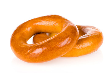 Isolated photo of two bagels