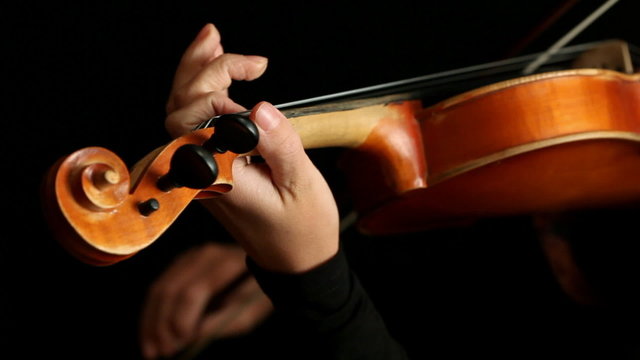 Musician playing violin