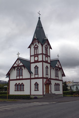 Fototapeta na wymiar Kirche von Húsavík, Island