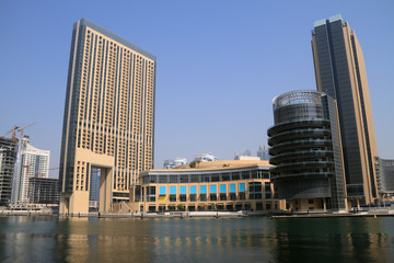 Fototapeta premium Dubai Marina Buildings, United Arab Emirates