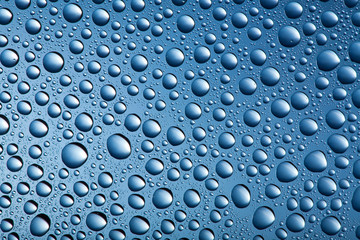 blue water drops background