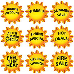 Sunny Flower Button Set