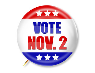 Vote Nov. 2nd Button