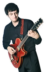 Obraz premium Guitarist. Guitar playing.