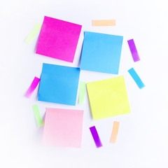 Reminder notes isolated on the white background