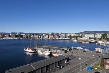 Fototapeta na wymiar Hafen Oslo