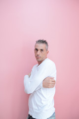 man T-shirt white