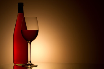Still-life with the wine glass