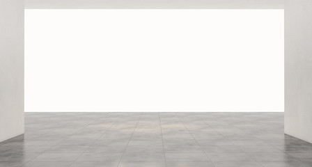 Fototapeta premium 3d interno vuoto padiglione