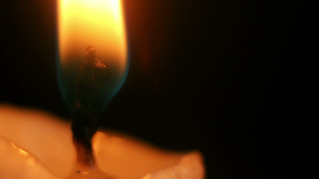 Macro photography of candle light.