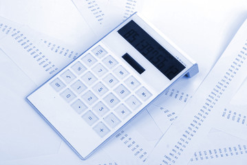 calculator with financial data