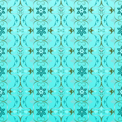 Seamless ornamental wallpaper, floral pattern,  background