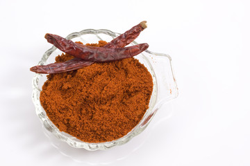 red chillies and powder