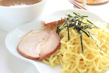 Japanese ramen nooldes with roasted pork