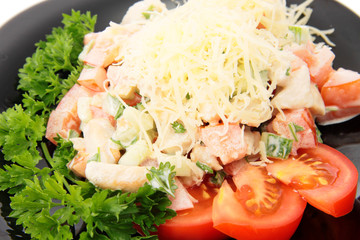 Salad, isolated.