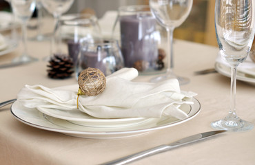 Christmas table setting