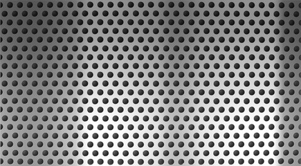 metal holed or perforated grid background