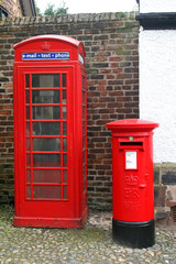 telephone and post box