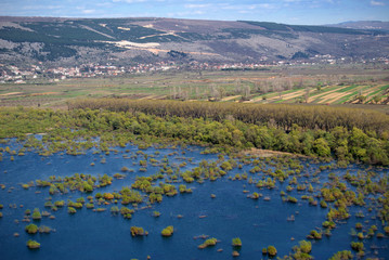 Flooded fields