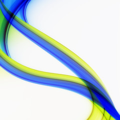 Geschwungene farbige Streifen mit Platz für Text