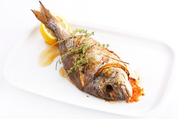 fish with lemon
