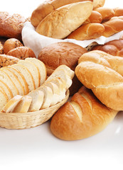 Heap of different bread