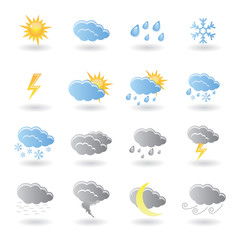Obraz premium weather icons