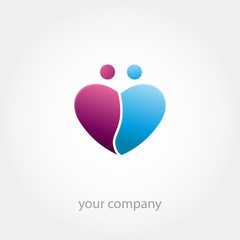 logo entreprise, coeur