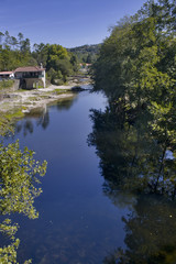 Fototapeta na wymiar Rzeka Tea w Mondariz