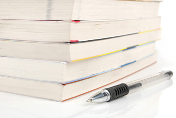 pen with books