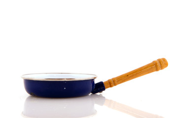 Blue frying pan