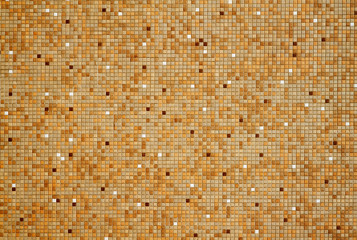Small tan red mosaic tiles