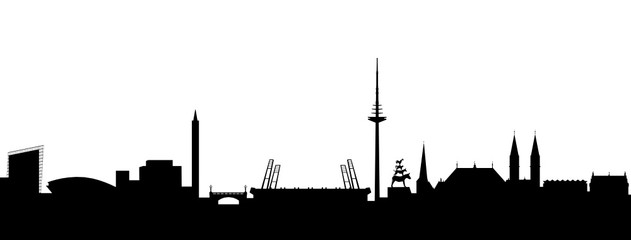 Bremen Skyline - obrazy, fototapety, plakaty