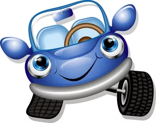 Papier Peint photo autocollant Dessiner Automobile Cartoon-Baby Car-Vecteur