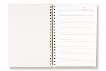White Cover Of Note Book