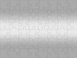 Stainless steel jigsaw pattern