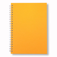Yellow cover of close note book
