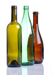 bottiglie vetro tre