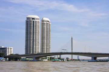River Park Condominium, tower.Mae Nam, Bangkok, Thailand, Asia