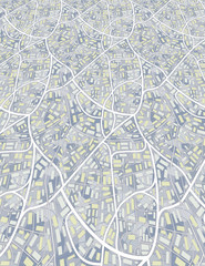 City map illustration  - seamless pattern based