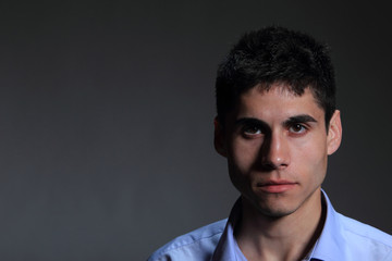 business man on a dark background