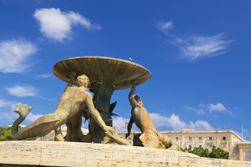 Fontana del tritone ,malta