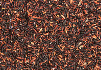 brown and black rice background
