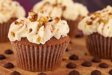 Cupcakes mit Nüssen