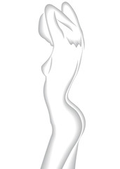 Naklejka premium Silhouette grise