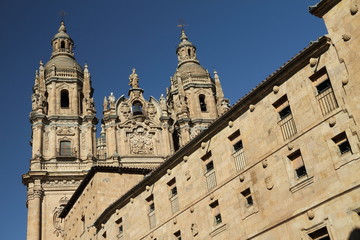 Fototapeta na wymiar Baroque collegium and church, Salamanca