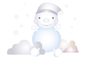 Snowman in the winter