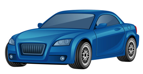 Naklejka premium Blue car