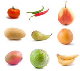 Vegetables and fruits